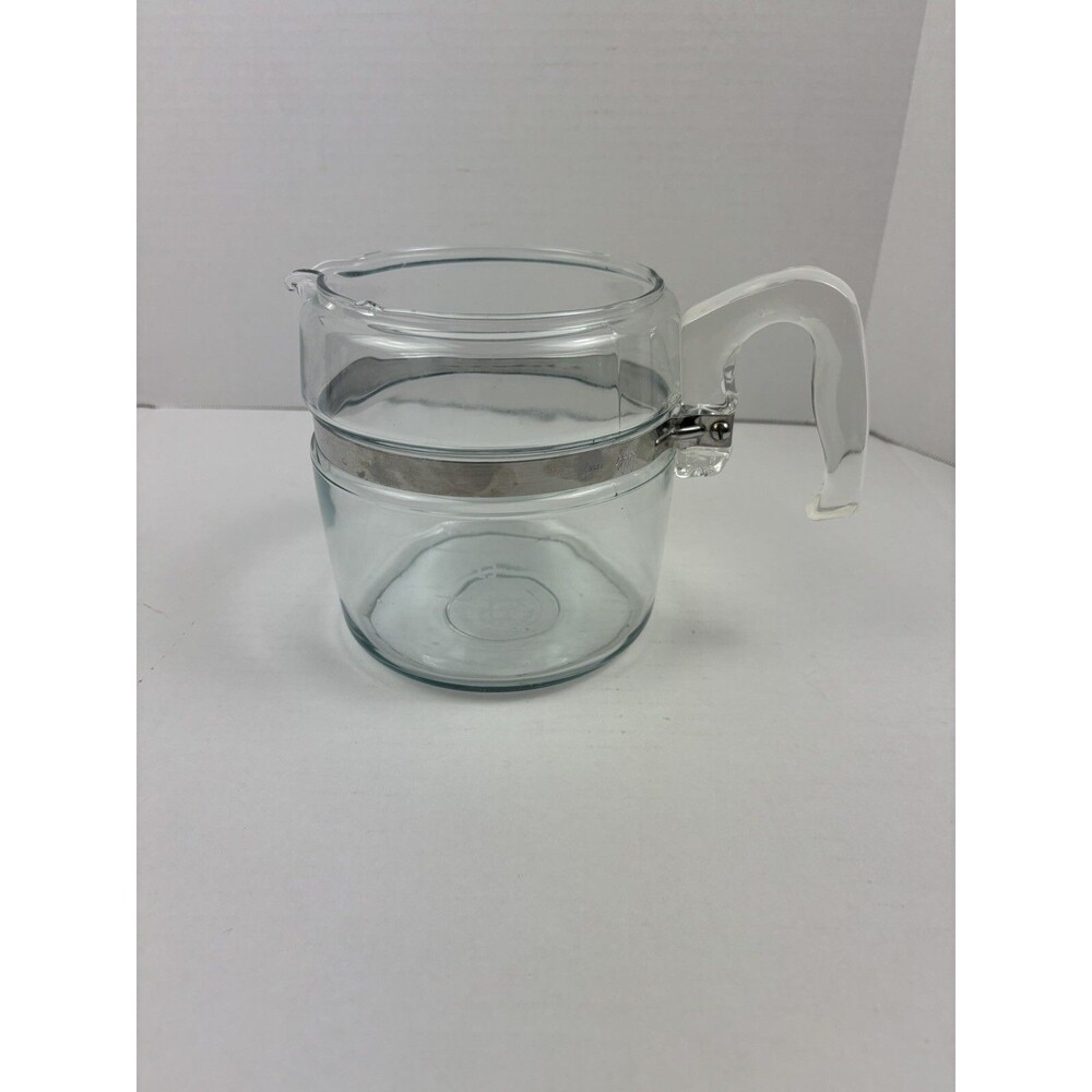 Vintage Pyrex Glass 7756B 6 Cup Percolator Coffee Pot-No Lid